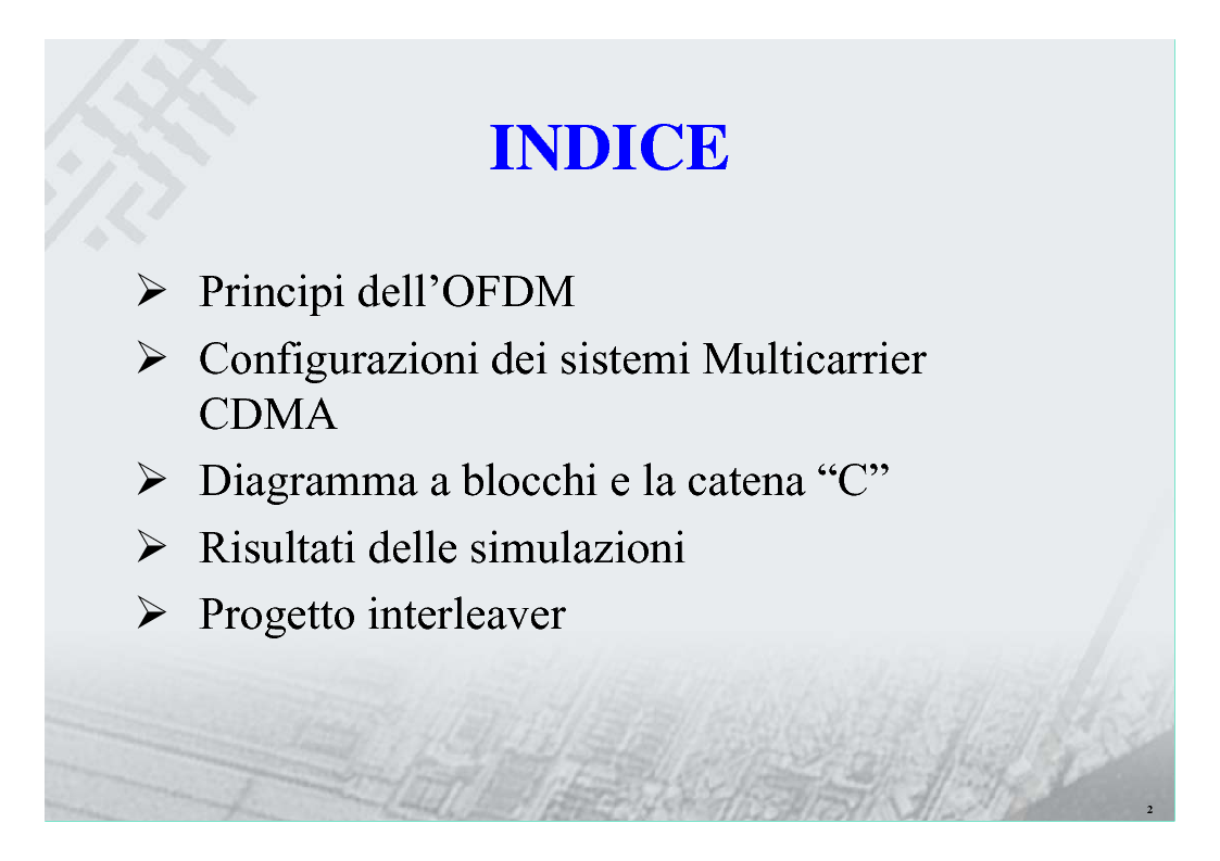 Anteprima della tesi: Sistemi Multiportante CDMA per Wireless Lan, Pagina 2