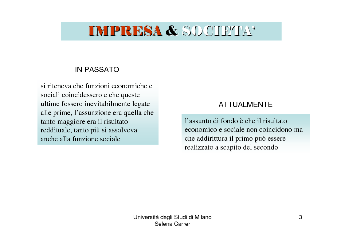 Anteprima della tesi: Economia ed etica: il bilancio sociale come manifestazione di impegno etico, Pagina 3