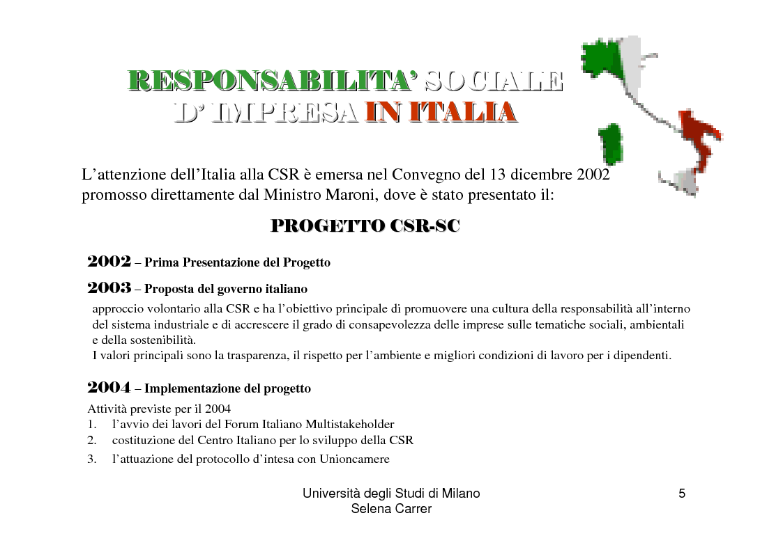 Anteprima della tesi: Economia ed etica: il bilancio sociale come manifestazione di impegno etico, Pagina 5