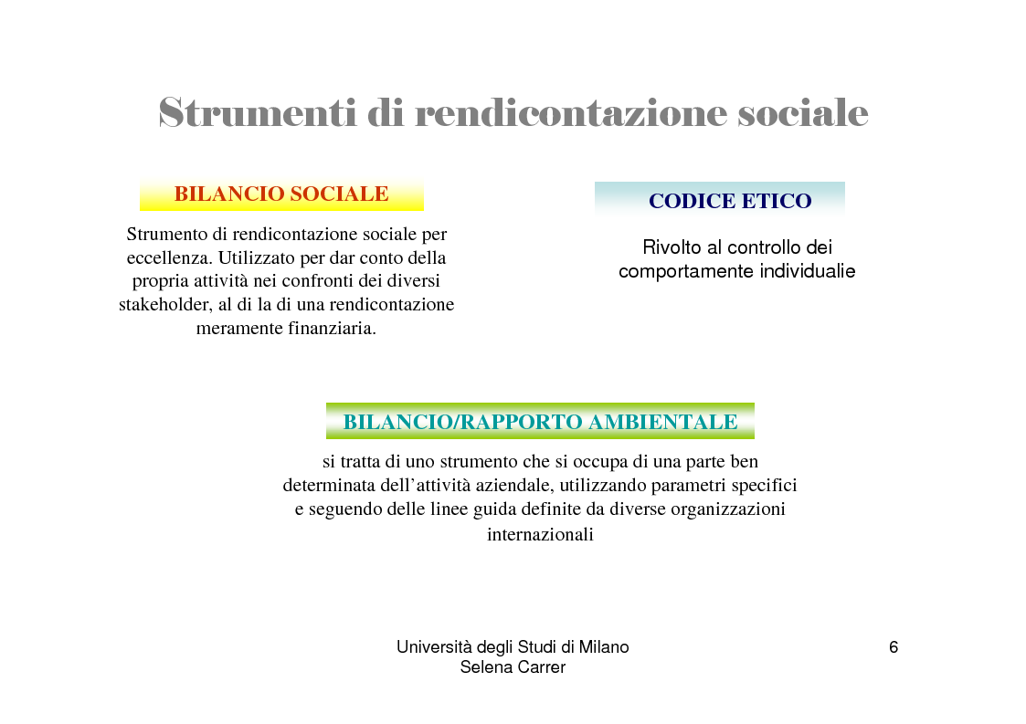 Anteprima della tesi: Economia ed etica: il bilancio sociale come manifestazione di impegno etico, Pagina 6
