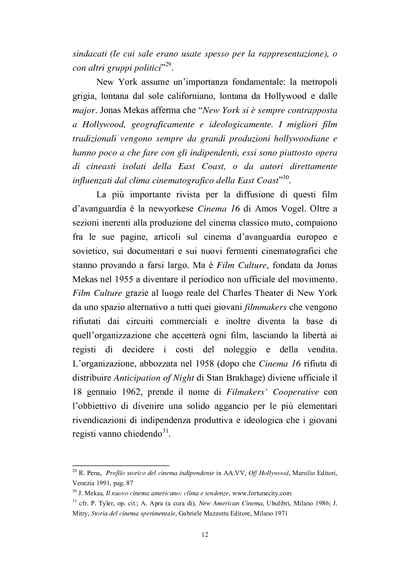 Anteprima della tesi: Il cinema americano e la controcultura fra gli anni '50 e gli anni '70, Pagina 10