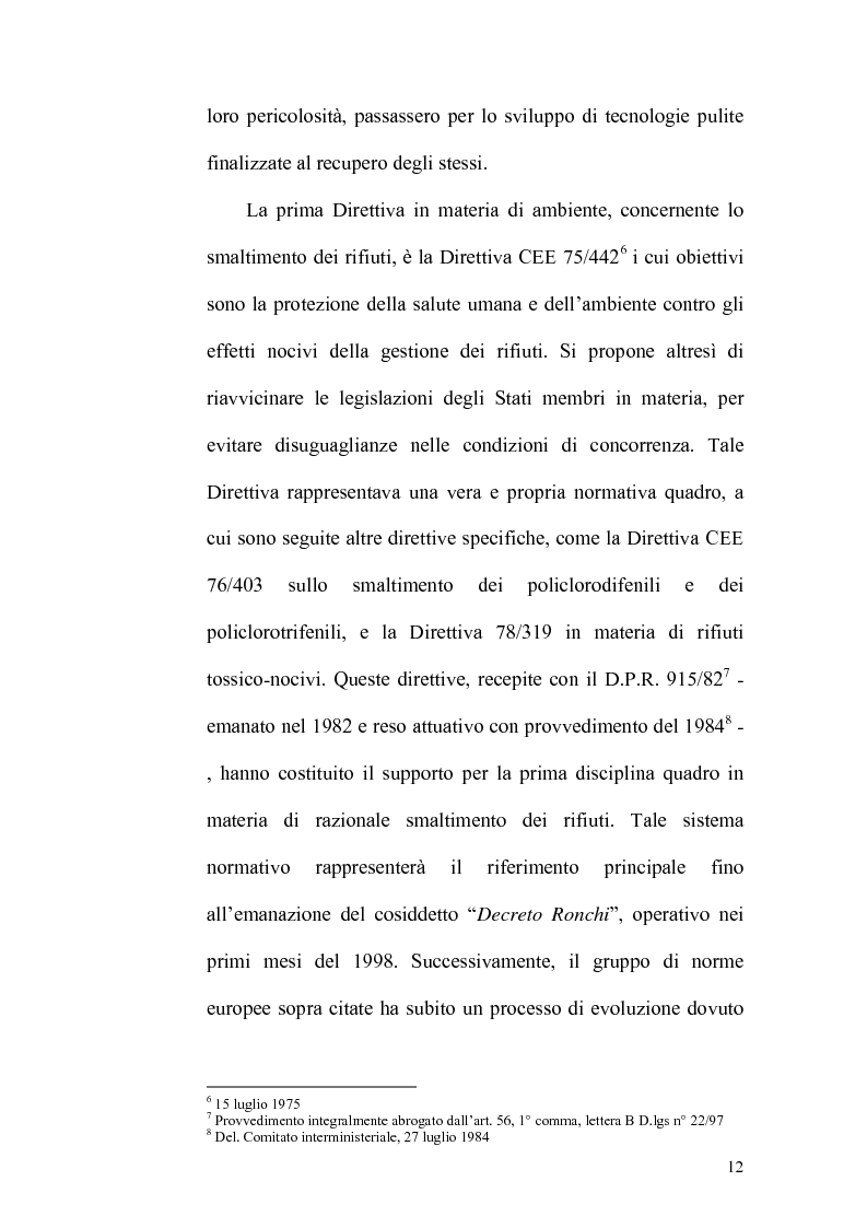 Anteprima della tesi: Raccolta, riutilizzo e recupero dei rifiuti, Pagina 7