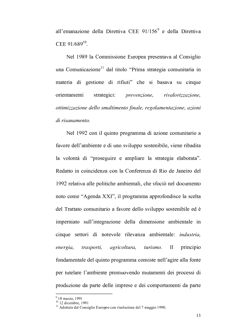 Anteprima della tesi: Raccolta, riutilizzo e recupero dei rifiuti, Pagina 8