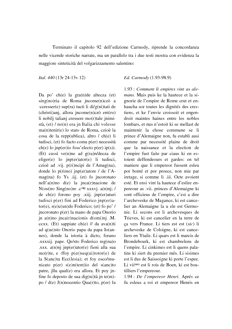 Anteprima della tesi: Brunetto Latini - ''Tresor'' - Volgarizzamento di Bono Giamboni - Adattamento salentino, Pagina 11