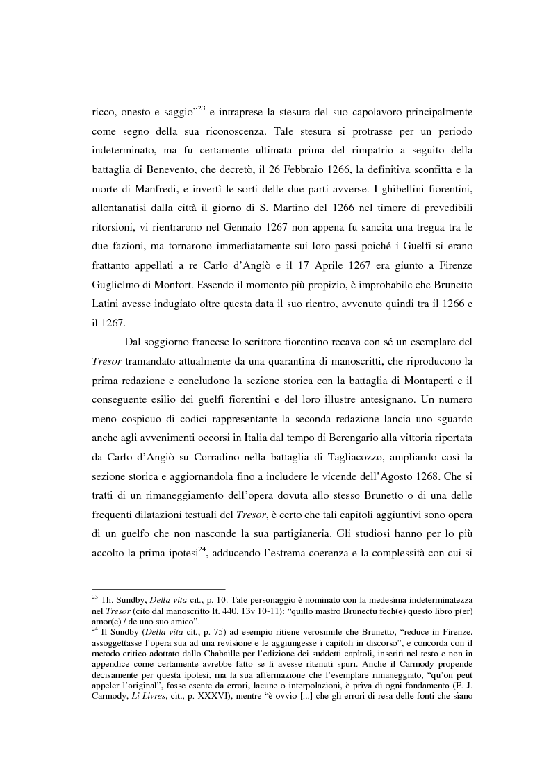 Anteprima della tesi: Brunetto Latini - ''Tresor'' - Volgarizzamento di Bono Giamboni - Adattamento salentino, Pagina 7
