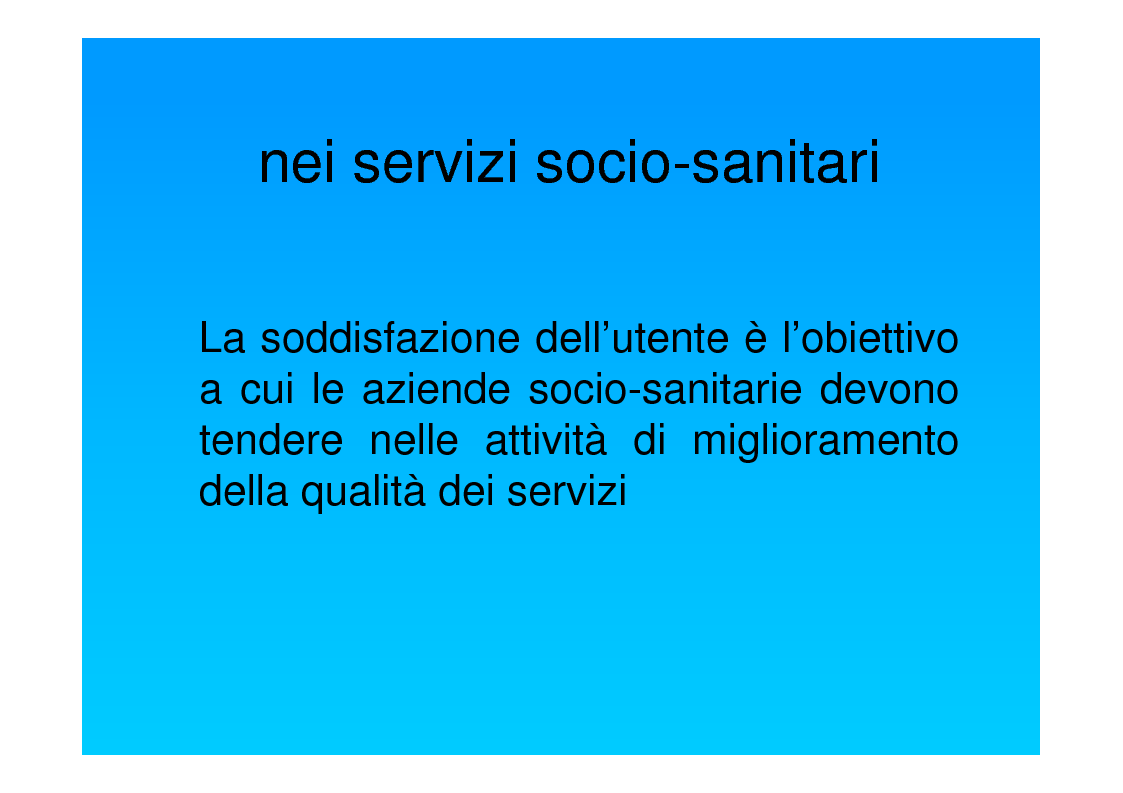Anteprima della tesi: Dal punto di vista del paziente. La customer satisfaction nei servizi socio-sanitari, Pagina 3
