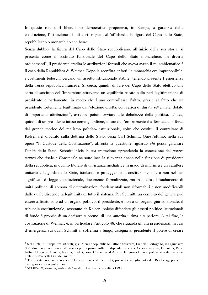 Anteprima della tesi: Tipologia degli atti del Presidente della Repubblica nell'ordinamento costituzionale italiano, Pagina 11