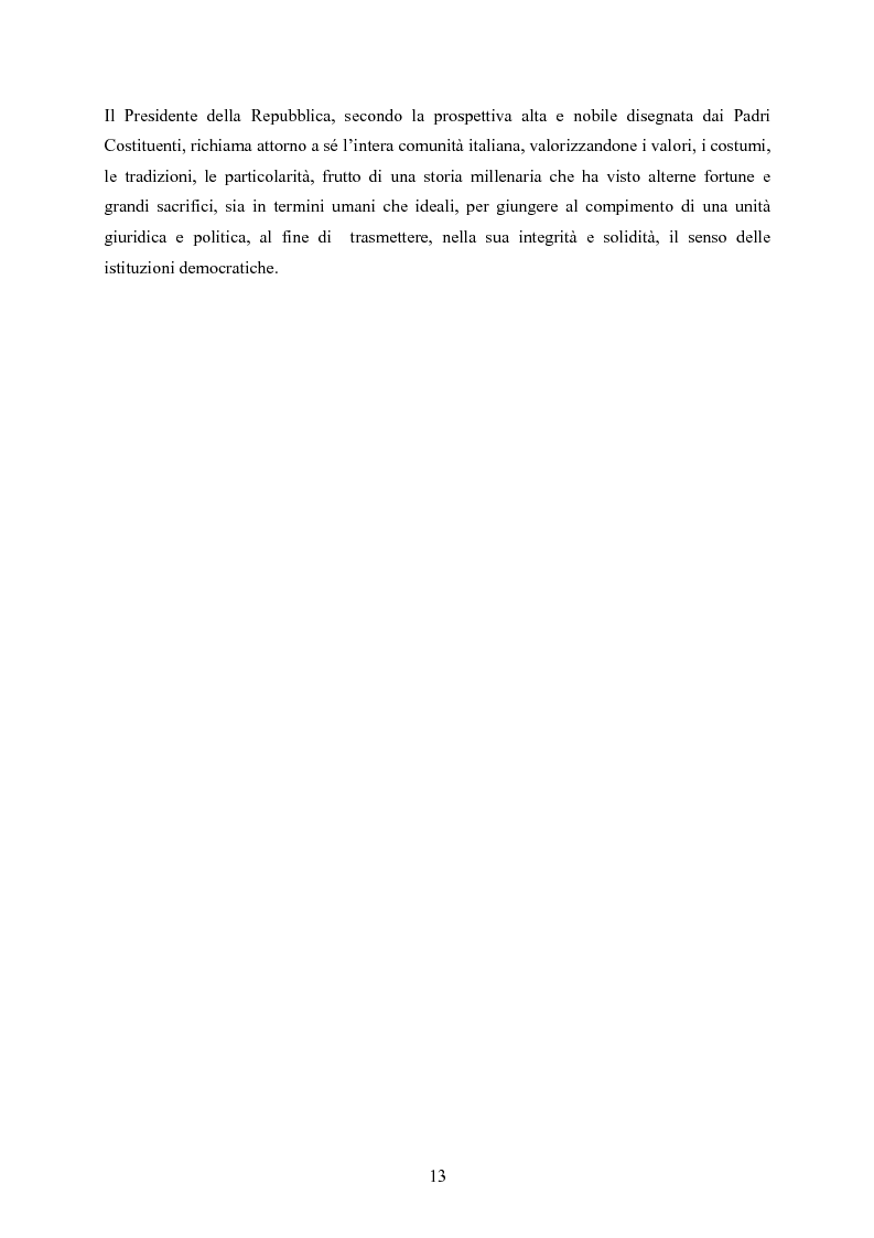 Anteprima della tesi: Tipologia degli atti del Presidente della Repubblica nell'ordinamento costituzionale italiano, Pagina 6