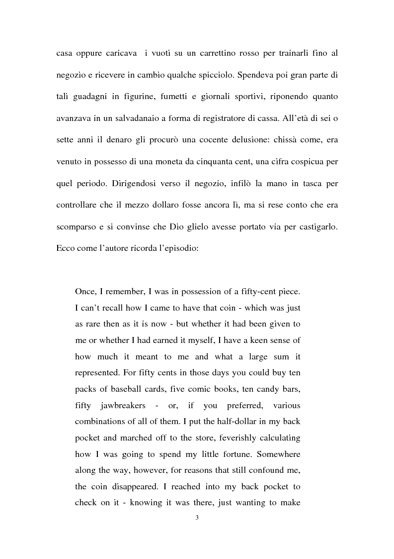 Anteprima della tesi: La professione di scrittore nella vita di Paul Auster, Pagina 3
