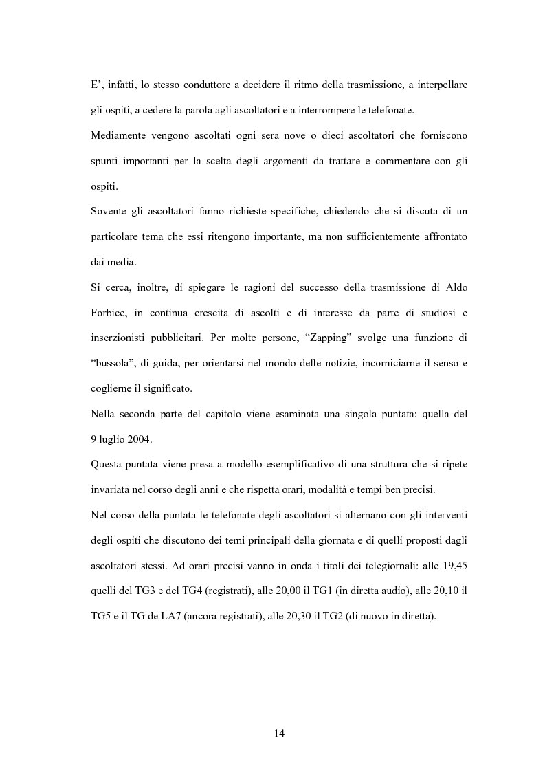 Anteprima della tesi: L'informazione alla radio e la novità di ''zapping'' nel panorama radiofonico italiano, Pagina 14