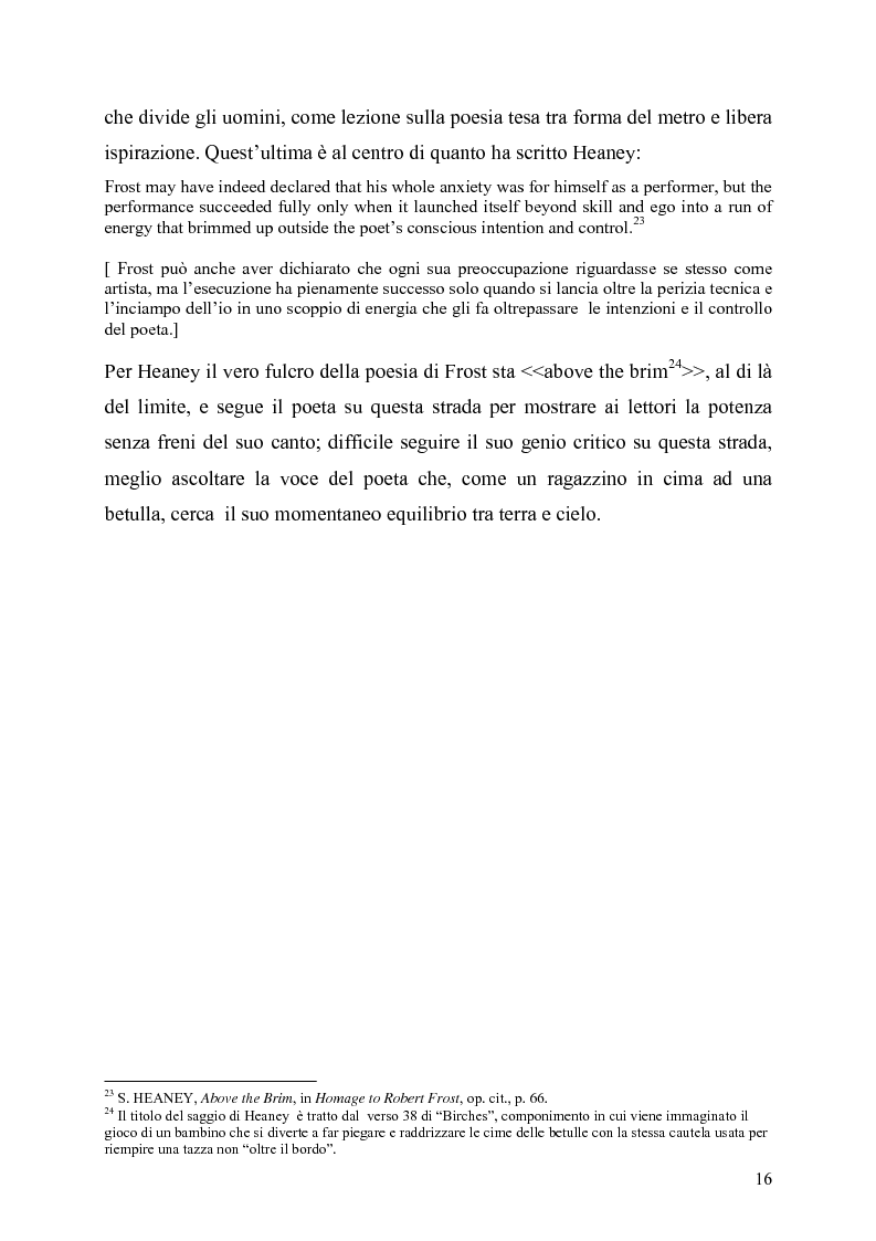 Anteprima della tesi: La poetica del confine.Tre poesie tradotte di Robert Frost, Pagina 14