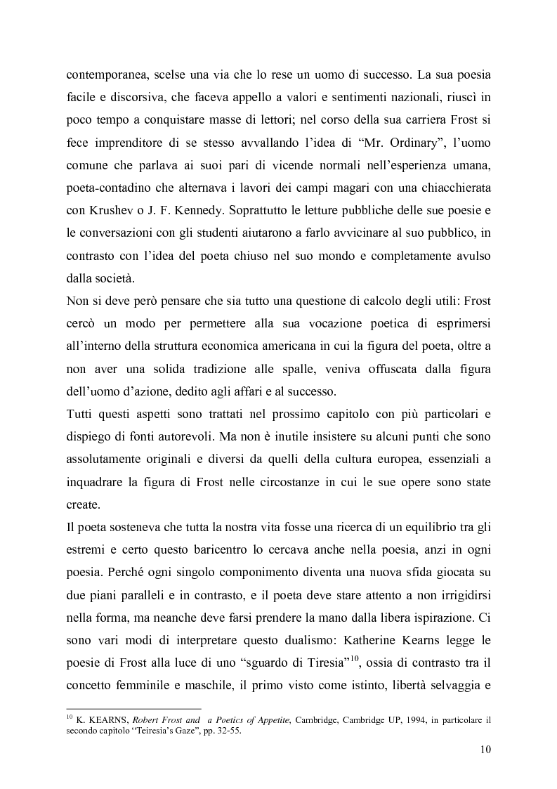 Anteprima della tesi: La poetica del confine.Tre poesie tradotte di Robert Frost, Pagina 8