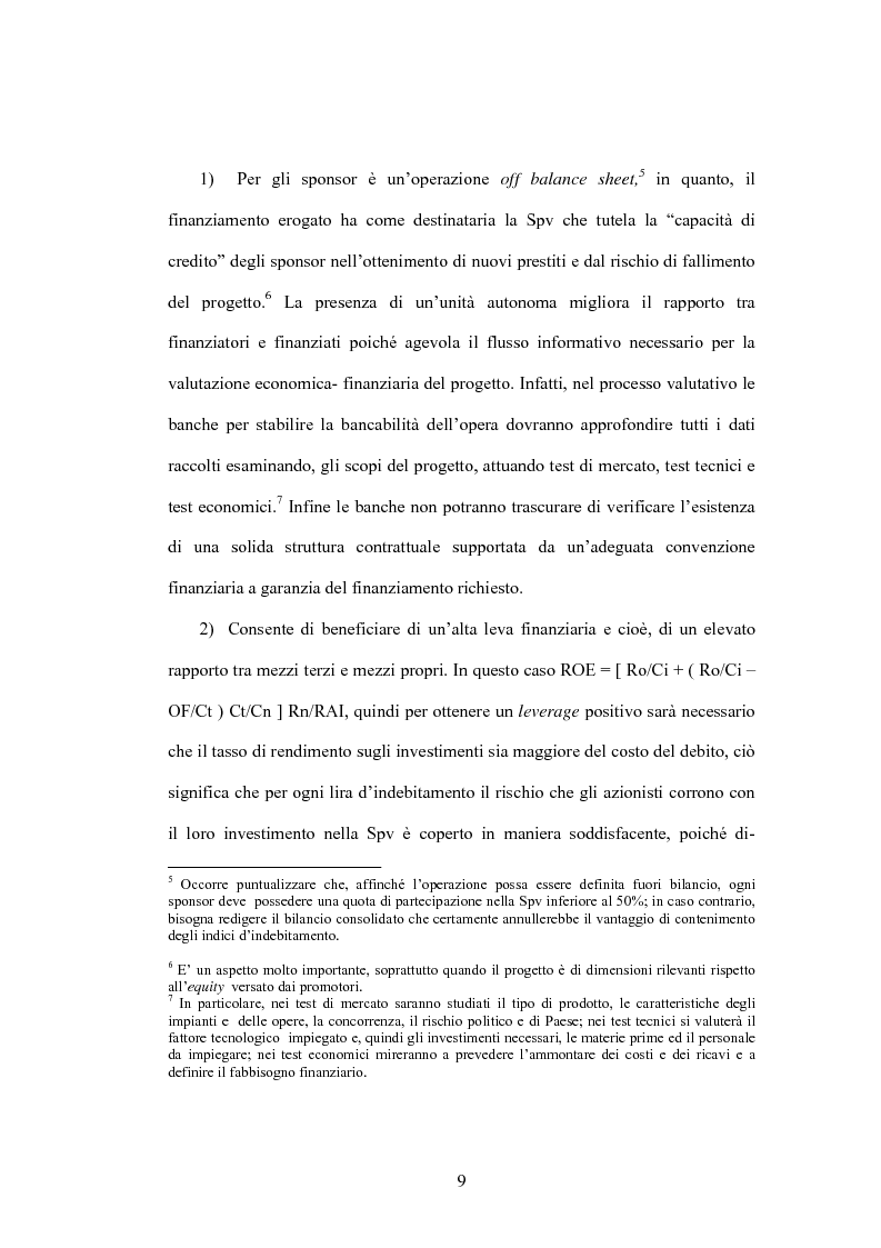 Anteprima della tesi: Il project financing: la realizzazione delle grandi opere infrastrutturali, Pagina 7