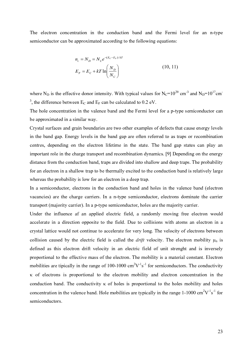 Anteprima della tesi: Dye Sensitized Solar cells: synthesis and applications of a novel sensitizer and pentacene as hole conductor material, Pagina 12