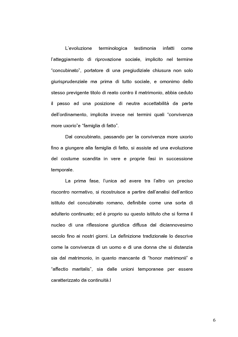 Anteprima della tesi: La famiglia di fatto, Pagina 2