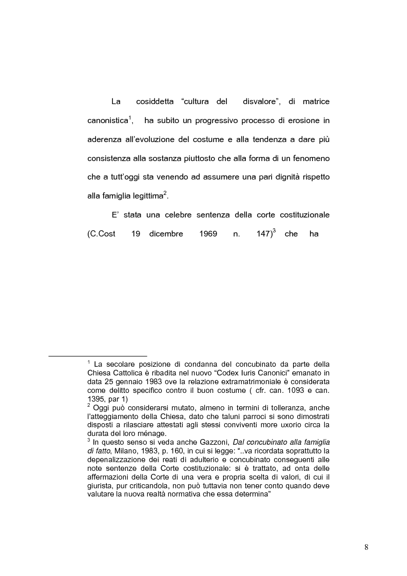 Anteprima della tesi: La famiglia di fatto, Pagina 4