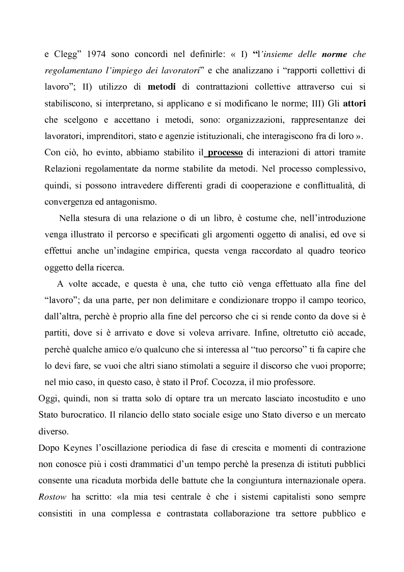 Anteprima della tesi: Evoluzioni delle Relazioni industriali e gestione delle risorse umane nelle pubbliche Amministrazioni: il caso Giunta regionale Abruzzo, Pagina 3