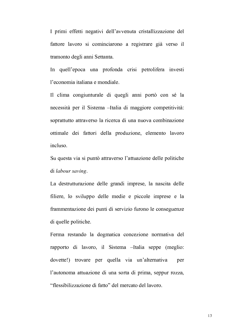 Anteprima della tesi: La riforma Biagi del mercato del lavoro: i contratti a progetto, Pagina 10