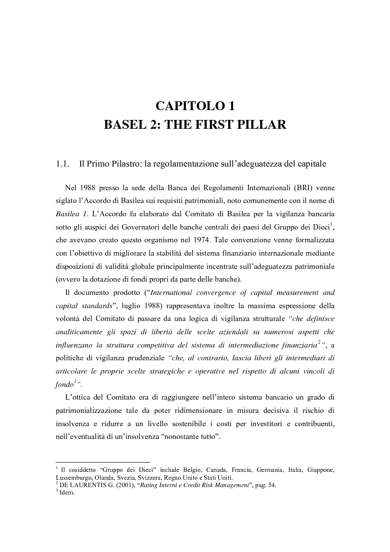 Anteprima della tesi: I Modelli di Assegnazione del Rating in presenza di Gruppi di Imprese, Pagina 13