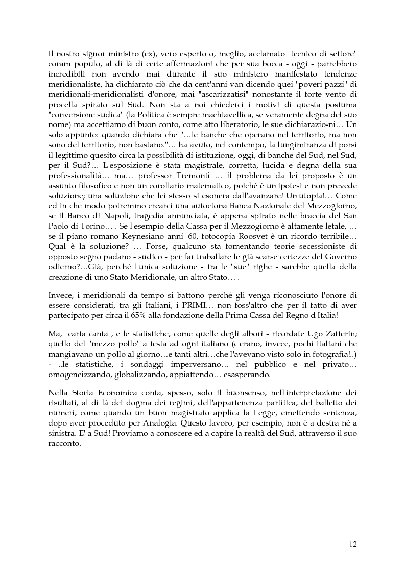 Anteprima della tesi: Vita, morte e ''miracoli'' dell'Economia e del (sotto) Sviluppo in Campania-1860/2004, Pagina 8