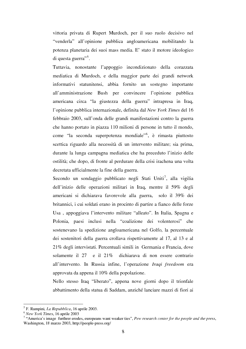 Anteprima della tesi: Disinformazione di guerra. Il caso Al Jazeera, Pagina 4