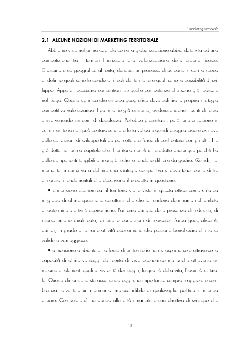 Anteprima della tesi: Il Marketing Territoriale: come cambiare l’immagine di una città, Pagina 9