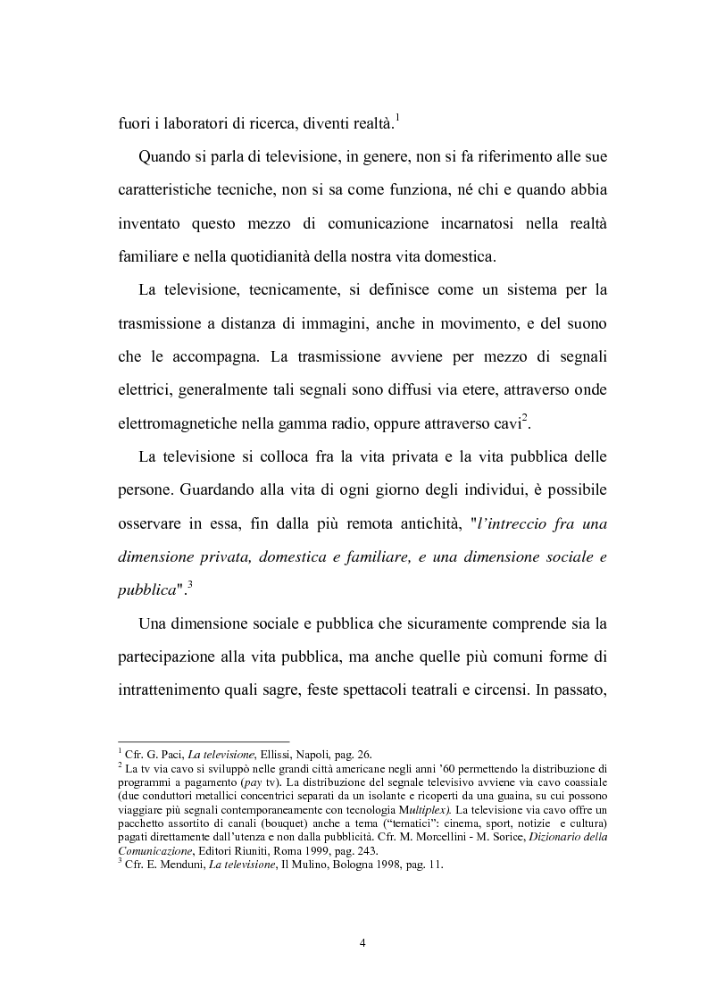 Anteprima della tesi: Ruolo della televisione nella socializzazione dei minori, Pagina 4