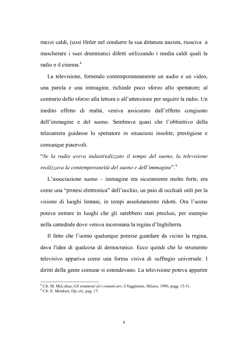 Anteprima della tesi: Ruolo della televisione nella socializzazione dei minori, Pagina 8