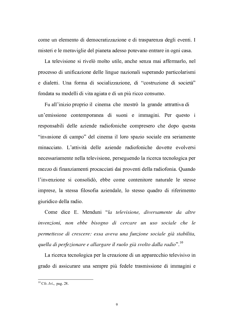 Anteprima della tesi: Ruolo della televisione nella socializzazione dei minori, Pagina 9