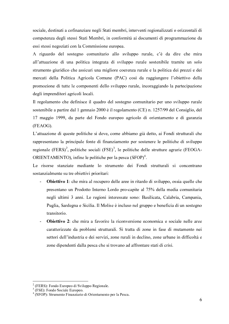 Anteprima della tesi: L'iniziativa comunitaria Leader plus: nuovi approcci di sviluppo rurale integrati e sostenibili. Misura 1.8 (P.O.R. Sardegna Ob. 1): formazione per la gestione delle risorse naturali, Pagina 3