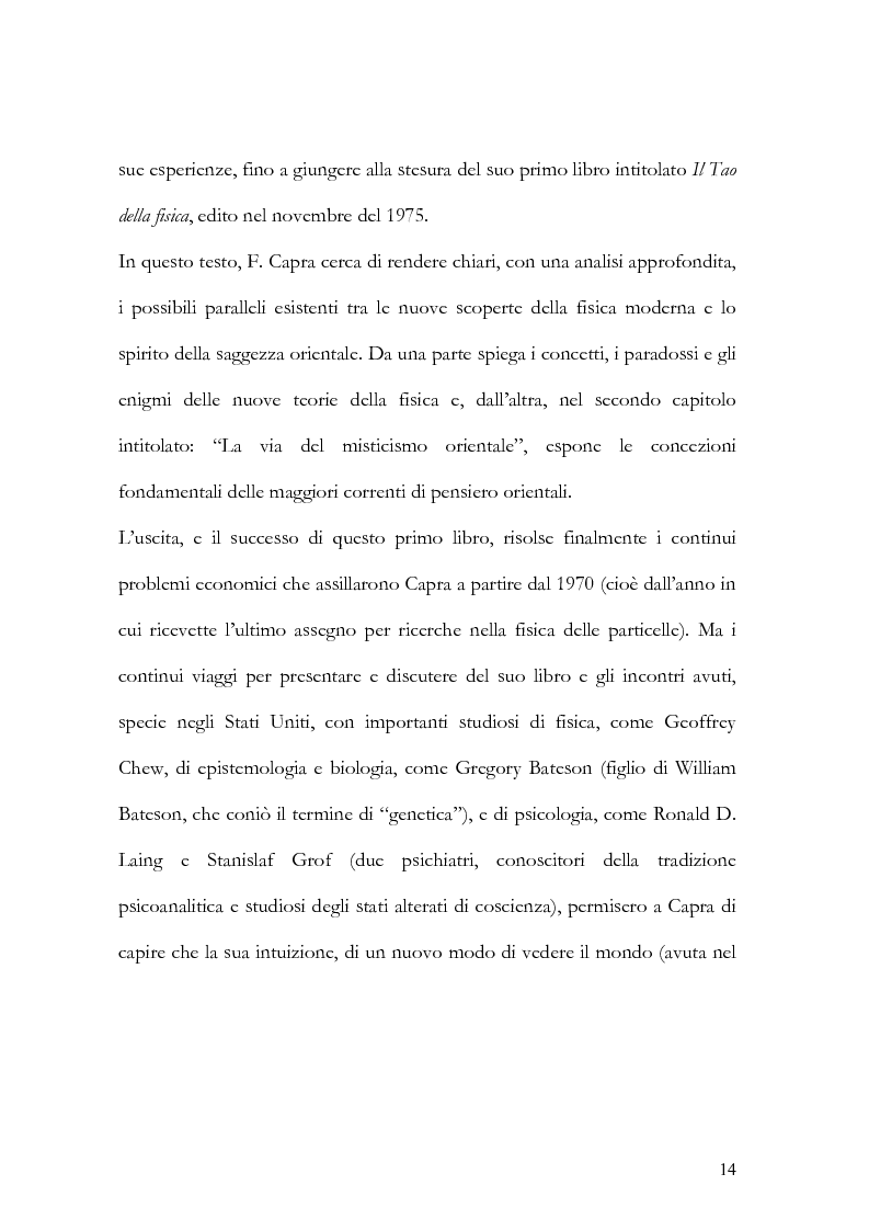 Anteprima della tesi: I nuovi paradigmi della conoscenza psicologica nel pensiero di Fritjof Capra, Pagina 11