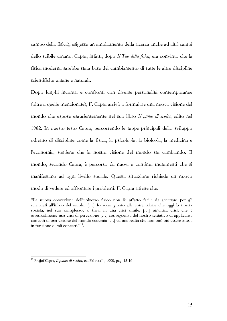 Anteprima della tesi: I nuovi paradigmi della conoscenza psicologica nel pensiero di Fritjof Capra, Pagina 12