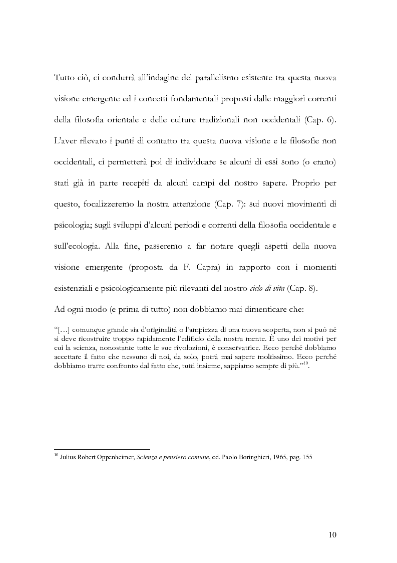 Anteprima della tesi: I nuovi paradigmi della conoscenza psicologica nel pensiero di Fritjof Capra, Pagina 7