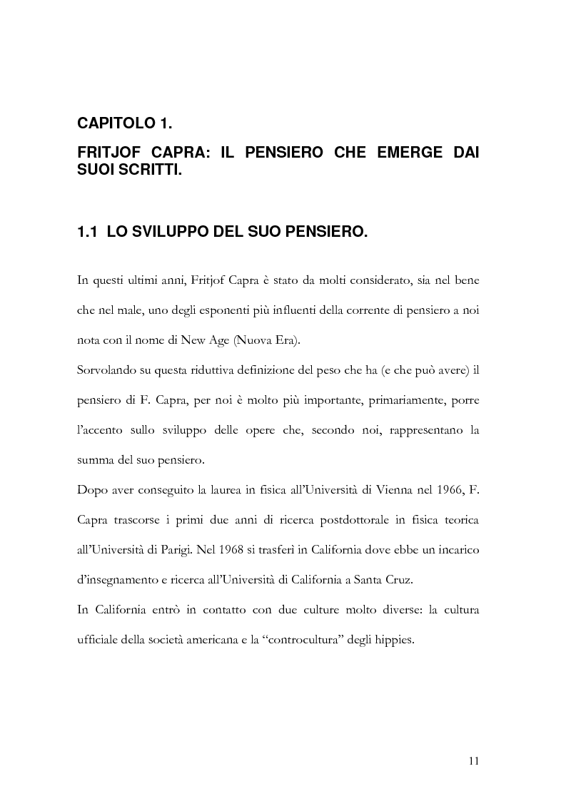 Anteprima della tesi: I nuovi paradigmi della conoscenza psicologica nel pensiero di Fritjof Capra, Pagina 8