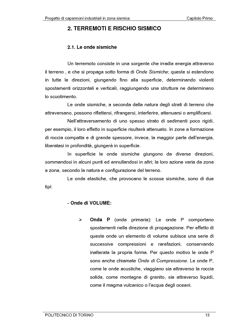 Anteprima della tesi: Progetto di capannoni industriali in zona sismica secondo nuova normativa, Pagina 13