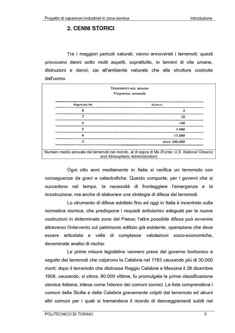 Anteprima della tesi: Progetto di capannoni industriali in zona sismica secondo nuova normativa, Pagina 3