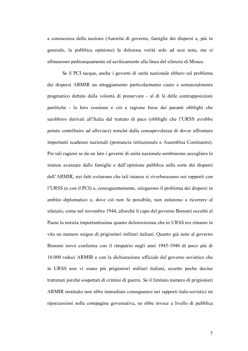 Anteprima della tesi: I prigionieri italiani in Unione Sovietica tra storiografia e fonti d'archivio, Pagina 3