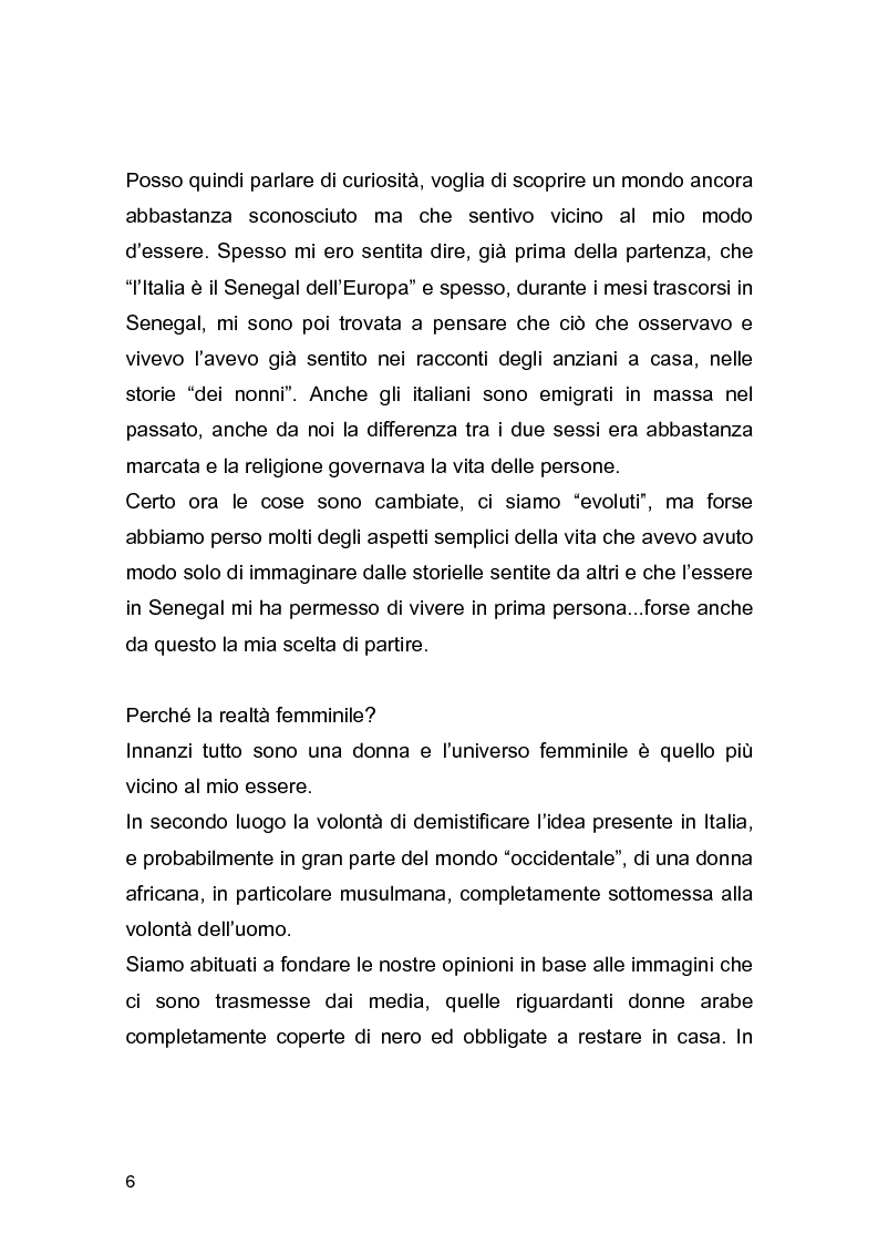 Anteprima della tesi: Essere donna nella zona di Dakar: una ricerca antropologica sul campo, Pagina 2