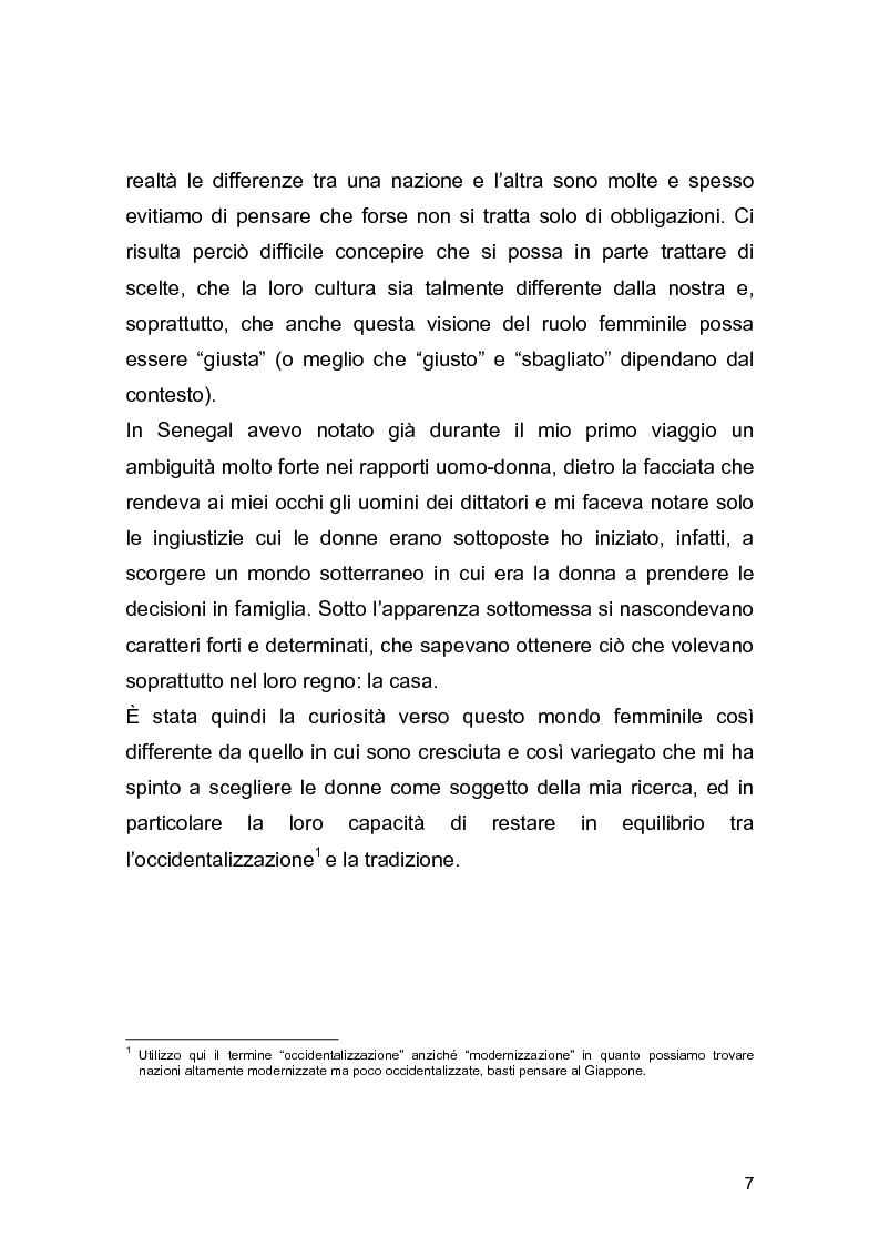 Anteprima della tesi: Essere donna nella zona di Dakar: una ricerca antropologica sul campo, Pagina 3