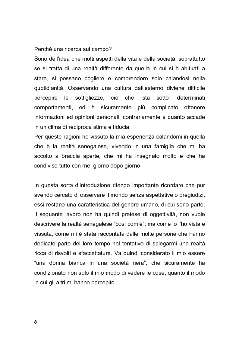 Anteprima della tesi: Essere donna nella zona di Dakar: una ricerca antropologica sul campo, Pagina 4