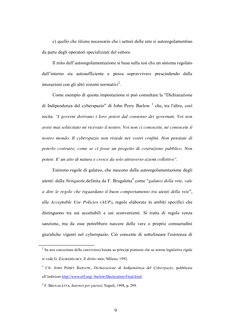Anteprima della tesi: Internet e illecito civile: la responsabilità derivante dall’uso illecito dei nomi di dominio, Pagina 4