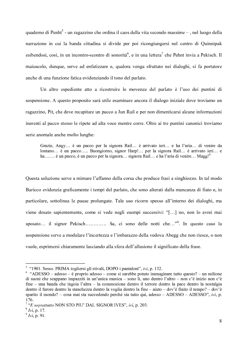 Anteprima della tesi: Il piacere della lettura: evocazioni letterarie e vocazione musicale. La narrativa di Alessandro Baricco, Pagina 8