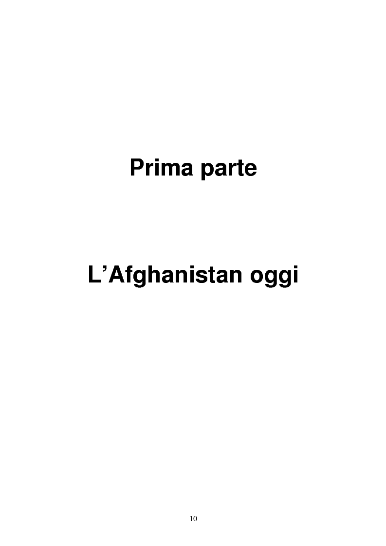 Anteprima della tesi: L'Afghanistan dopo la caduta dei Talebani, Pagina 6