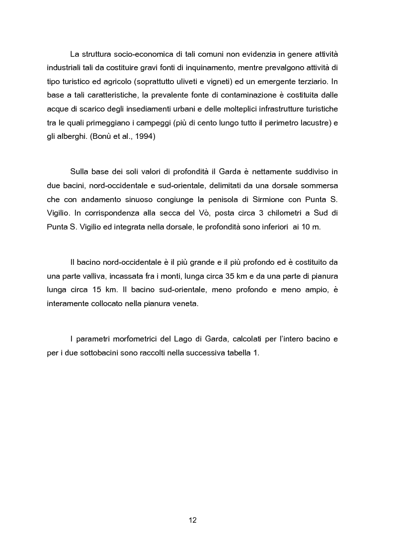 Anteprima della tesi: Impianti di collettamento e depurazione del Lago di Garda - Aspetti tecnici, economici e ambientali, Pagina 7