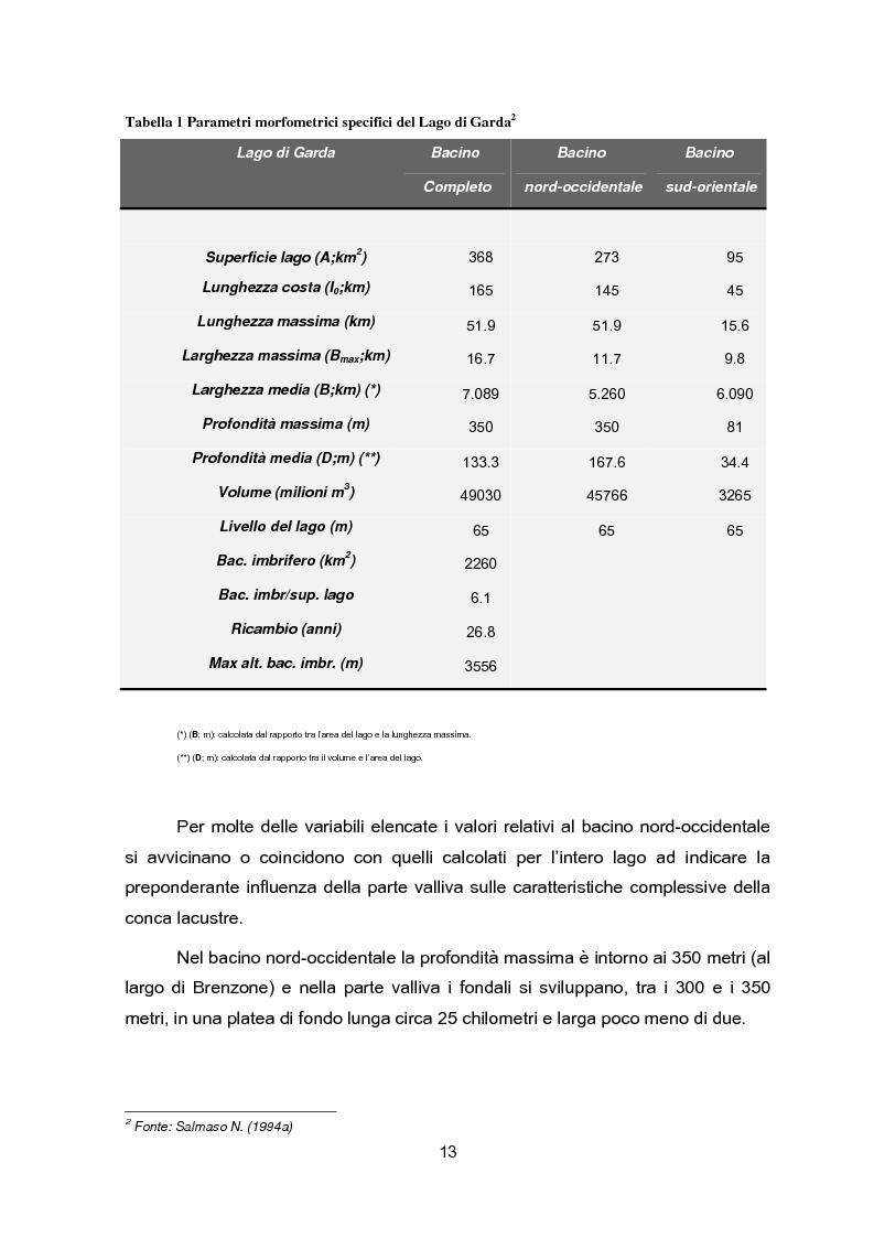 Anteprima della tesi: Impianti di collettamento e depurazione del Lago di Garda - Aspetti tecnici, economici e ambientali, Pagina 8