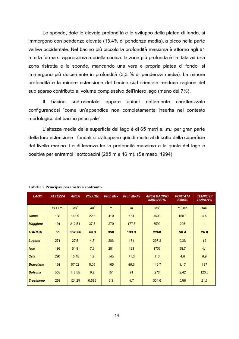 Anteprima della tesi: Impianti di collettamento e depurazione del Lago di Garda - Aspetti tecnici, economici e ambientali, Pagina 9