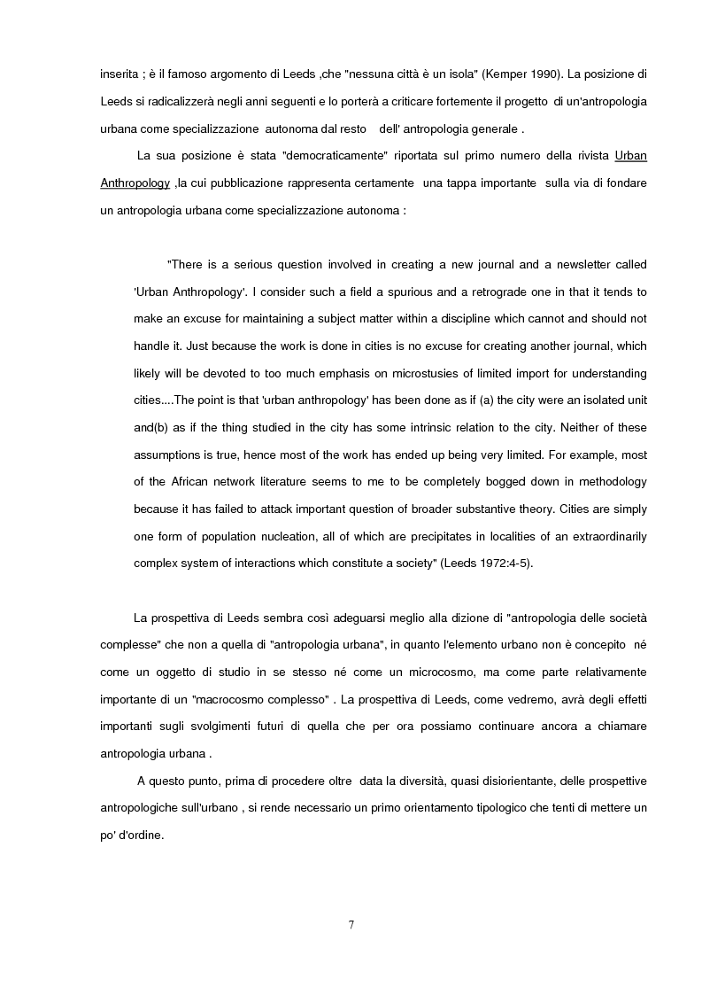 Anteprima della tesi: Antropologia Urbana e delle Società Complesse. Nuovi percorsi della ricerca antropologica contemporanea. Etnicità e razzismo nell'Inner City di Londra., Pagina 4