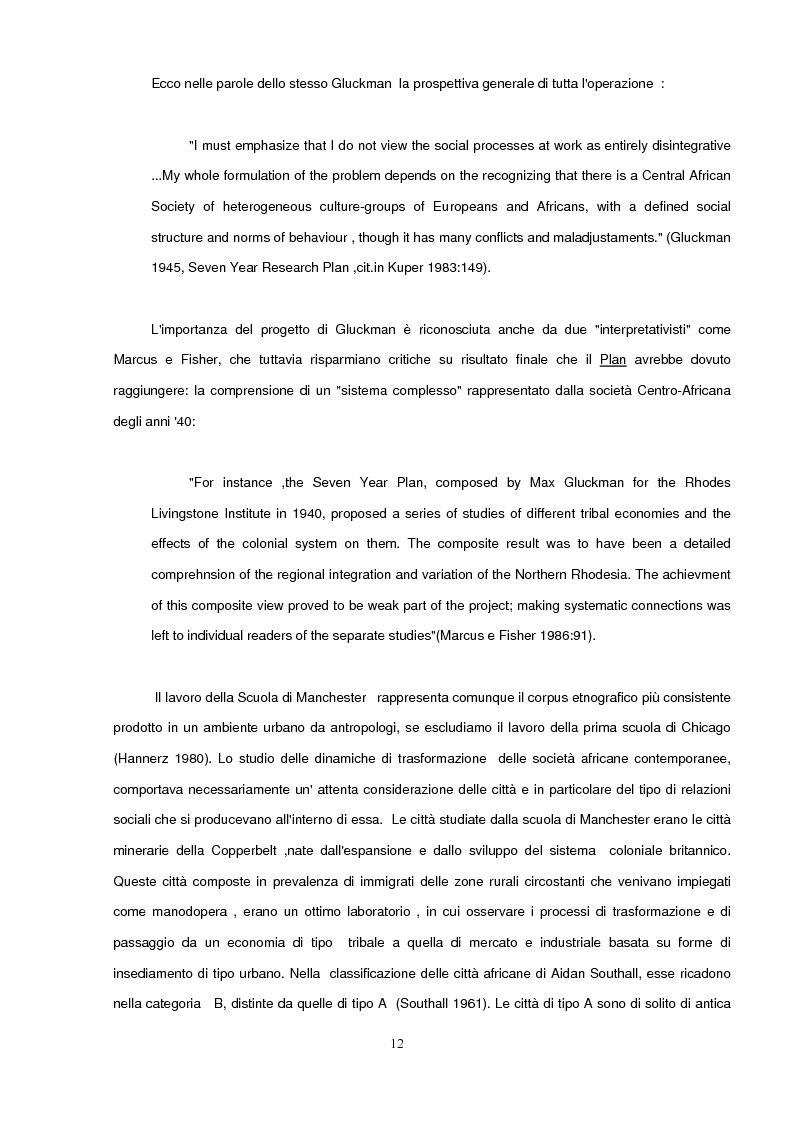 Anteprima della tesi: Antropologia Urbana e delle Società Complesse. Nuovi percorsi della ricerca antropologica contemporanea. Etnicità e razzismo nell'Inner City di Londra., Pagina 9
