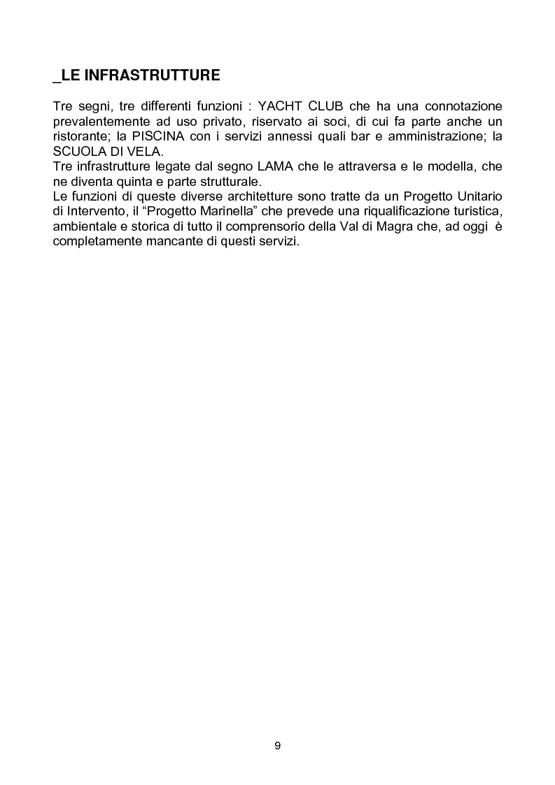 Anteprima della tesi: Yacht Club e Centro Velico "Lunae", Pagina 5