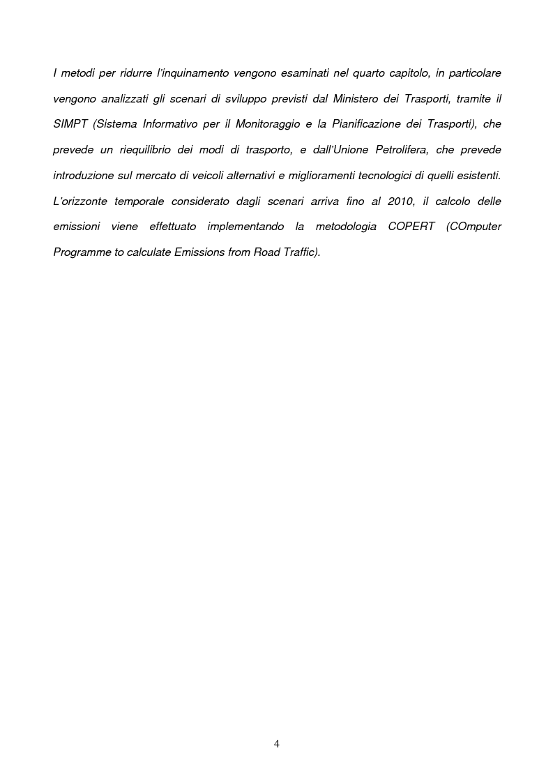 Anteprima della tesi: Problematiche ambientali dei sistemi di trasporto, Pagina 2